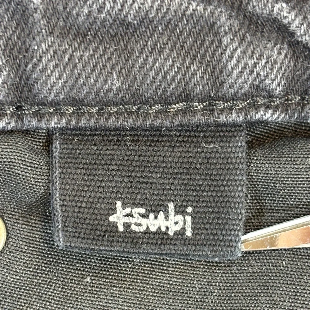 Ksubi Anti K Heroism Jeans Men's 34x30 Black Relaxed All Over Print Gaphic Denim